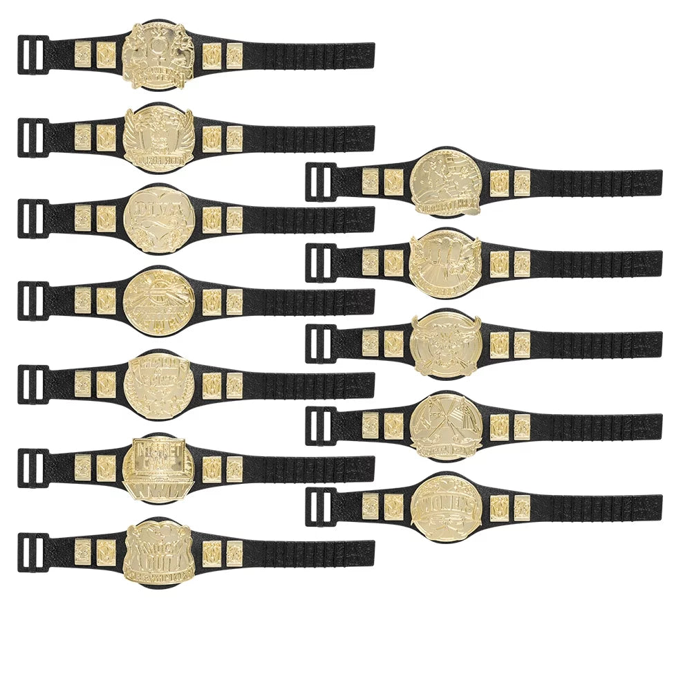 WWE Wrestling Series Action Set Figures for of 2 Belts Figure all 12 Championship