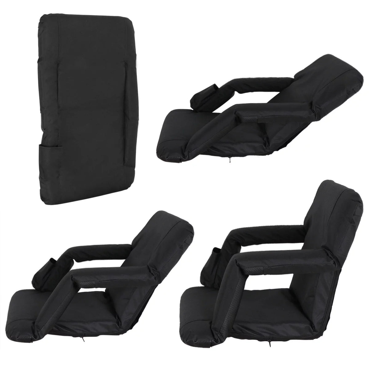 (2 ZENY Pieces) Black Seats Stadium