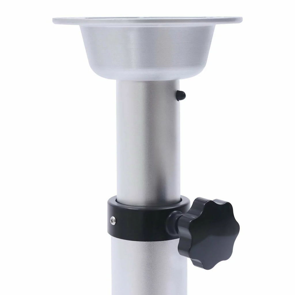 Removable Frame Mount Camper RV Pedestal Marine Base Miumaeov Alloy Aluminum Thickened Table Boat Caravan Stand for Motorhome 16.9"-29.1"Adjustable Table Leg