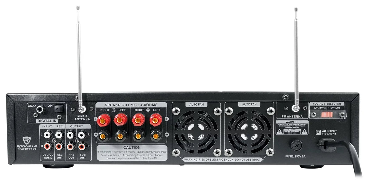 Mics 6.5" 4) Restaurant/Bar/Cafe Ceiling Speakers+Bluetooth For Receiver+2) JBL