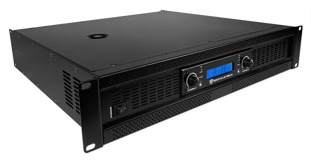 18" Amplifier+Cable Subwoofer Pro SBG1188 DJ PA 2-Channel Sub+5000w Rockville