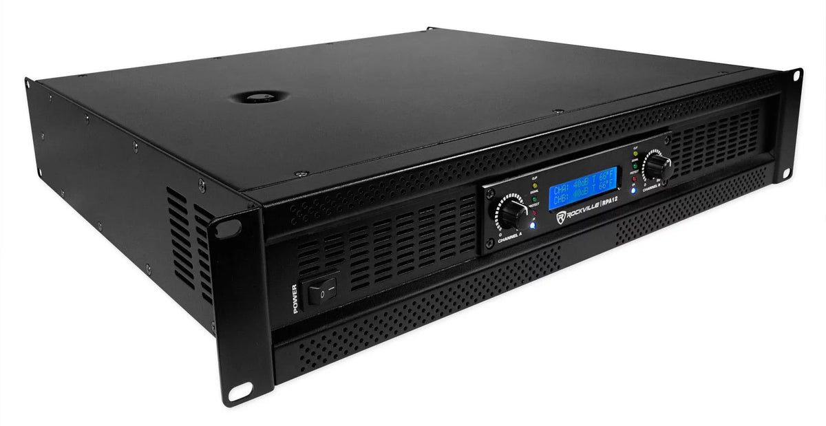 18" Amplifier+Cable Subwoofer Pro SBG1188 DJ PA 2-Channel Sub+5000w Rockville