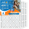 Made WICKED 1200 by Premium 14x24x1 USA Filters Air CLEAN 11 Furnace 7 Pack FILTERS Pleated MERV MPR Electrostatic MPR HVAC 4 Comparable FPR to 1000, 14x24x1 AIRX Air AIR. & Conditioner Filter Filter