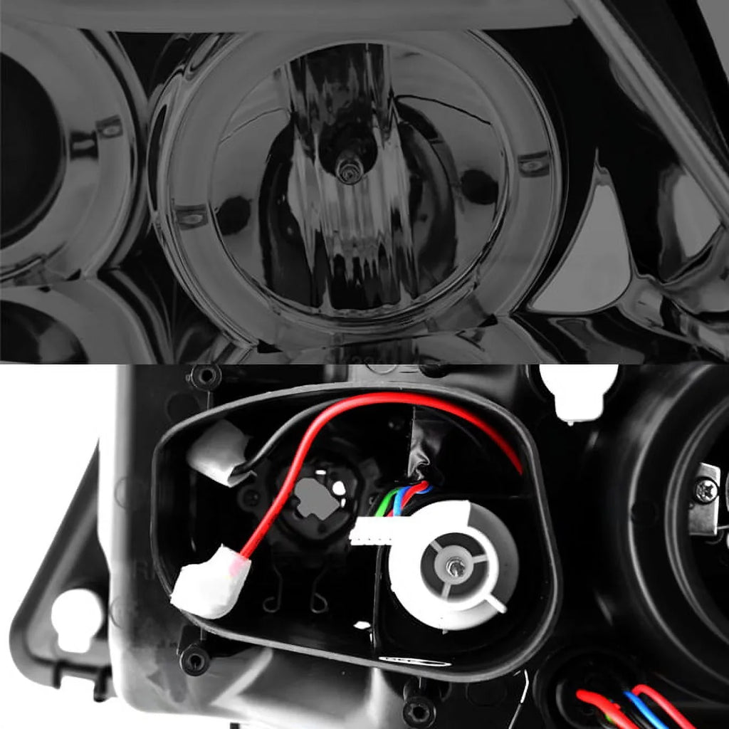 BMW Projector BMW 3-Series BMW LED Fits Fits 2006 Smoked 2007-2008 Sedan 06-08 Headlights E90 [Eye 325 328, Halo Lid] select: