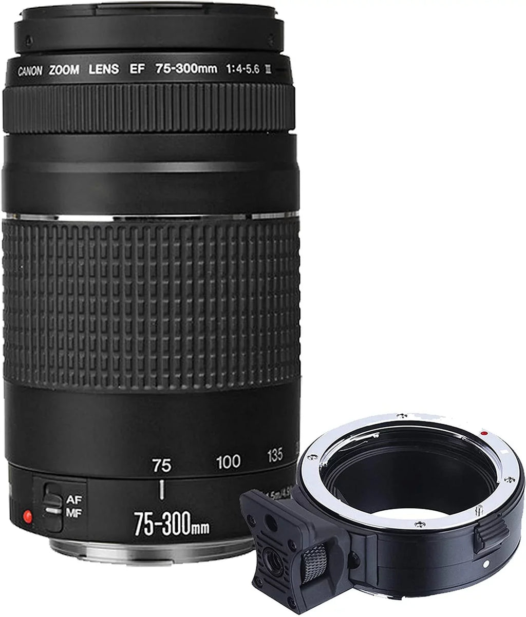 '+ USM + 128GB f/1.8 + Lens with + R6 STM 24-105mm is EOS F/4-5.6 f/4 Canon Digital RF Bundle + Memory III Mirrorless Lens Lens 50mm L Filters 42pc RF + Camera 75-300mm Case Tripod