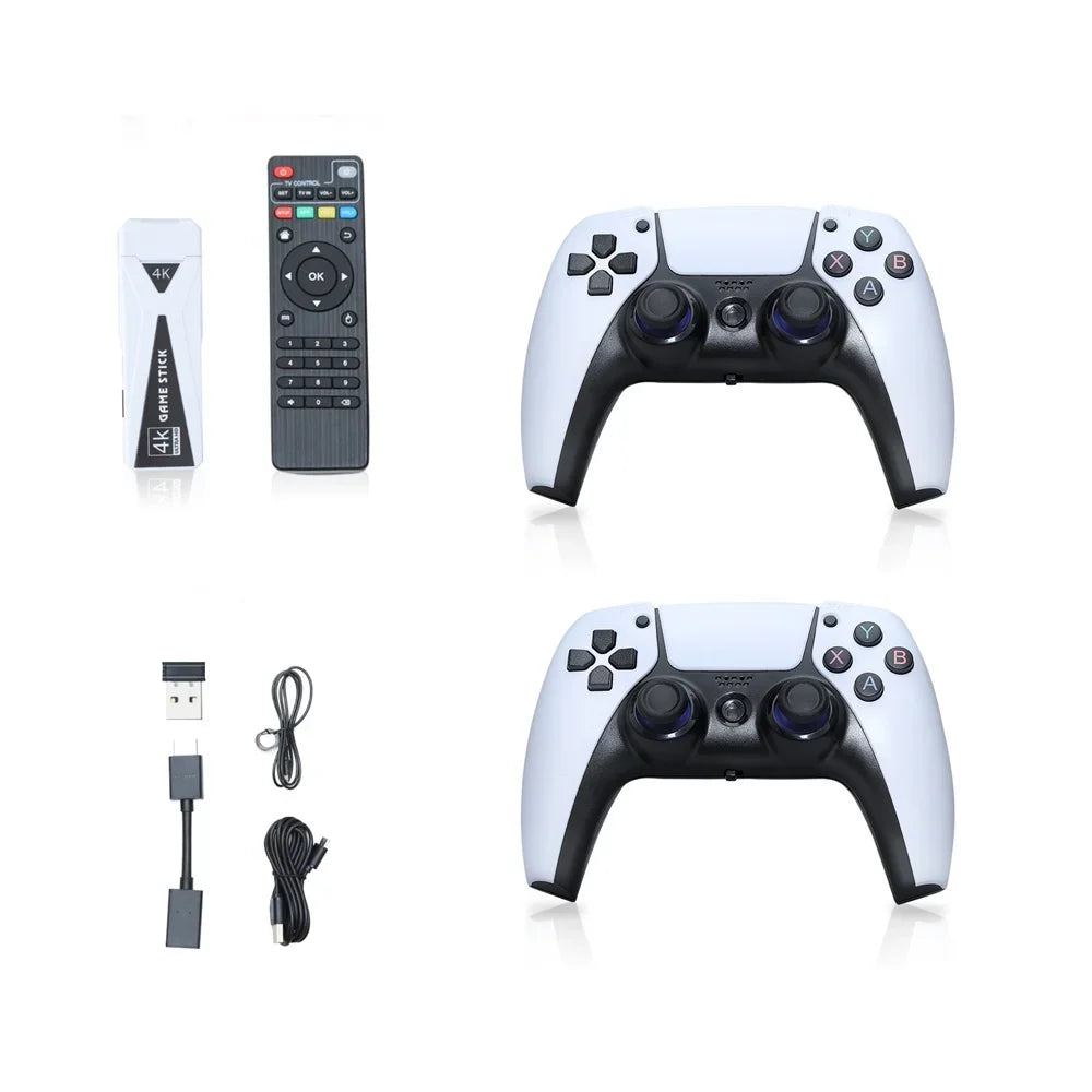 10000+ Game Game Controller Console PS1/GB Handheld 4K For U10 Console Stick Retro Low Game Wireless Video 64G Games TV Latency