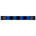 Earthquakes Team Black/Blue Knit San Bar Scarf Jose