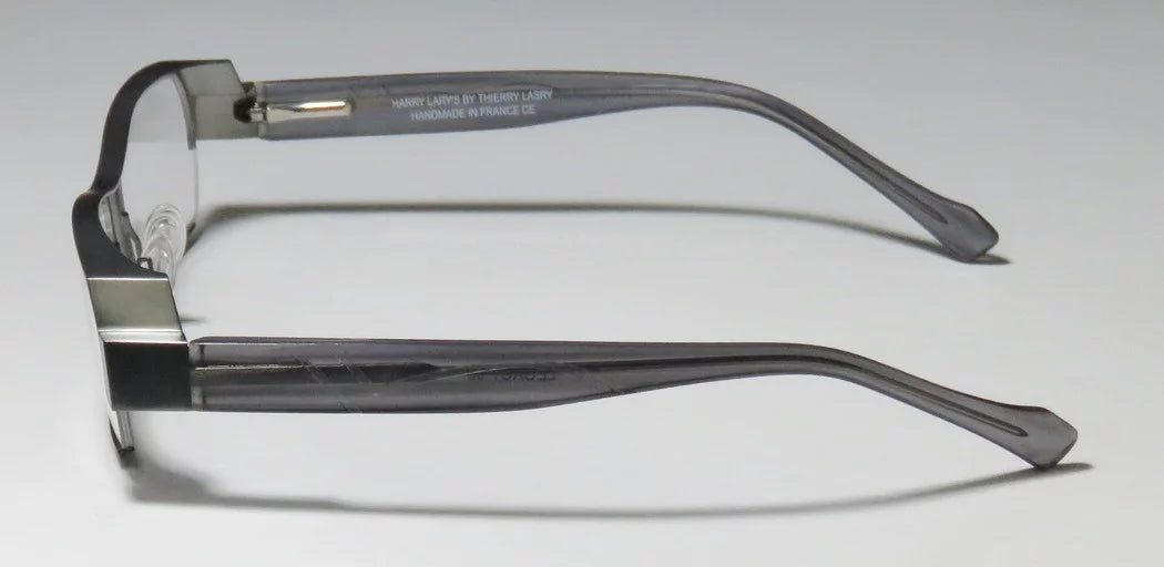 HINGES COMFORT DEMO 55-16-0 HARRY LARY'S SPECIAL FRAME FULL-RIM DESIGNER EYEGLASSES/SPECTACLES FLEXIBLE NEW TRANSPARENT ULTIMATE LENSES LEGACY / SAGE MENS GRAY