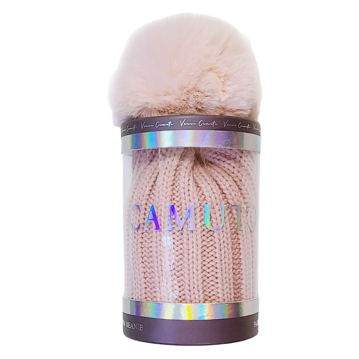 Gift Box Camuto Vince Women's Winter Faux Beanie Pom Fur with Hat