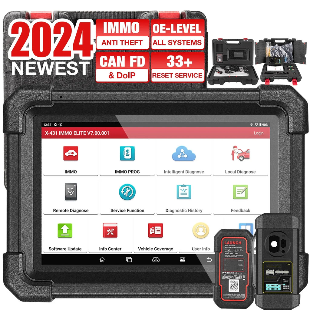 Key Diagnostic X431 2024 Programmer ,CANFD/DOIP,39+ XPROG-3 Systems ELITE Services Launch Newest Tool Car Scan IMMO with All