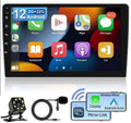 IPS Bluetooth 10.1" Wireless Android Camera Radio Auto USB Receiver WiFi Carplay GPS Double Car AHD Stereo Screen 1280*720 2+32GB Android FM/RDS Din Backup Navigation
