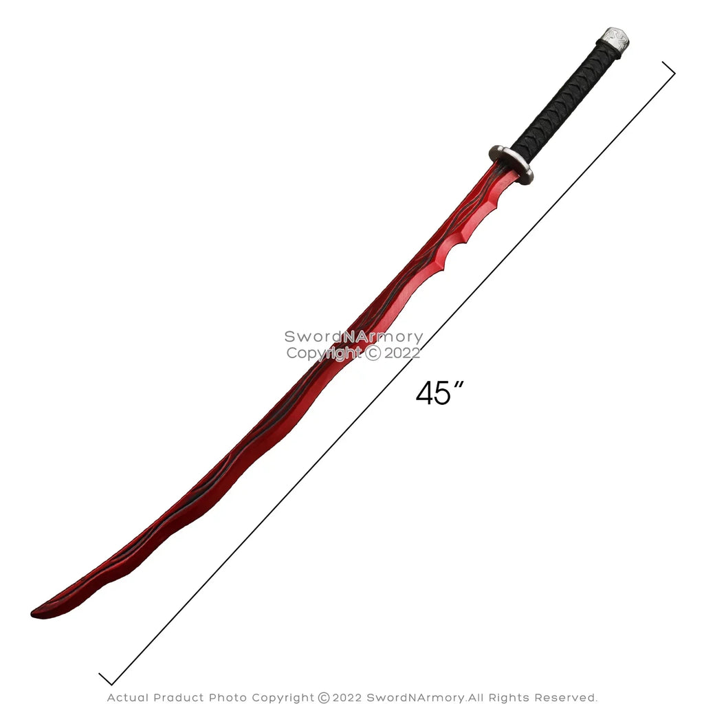Sword Rivers Blood Elden Samurai Game Foam Katana Fantasy of 44.5”