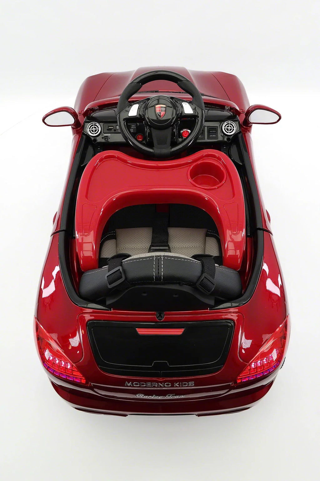 Ride-On Kiddie Electric 12V with R/C Roadster Parental Kids Cherry | Car Red Remote