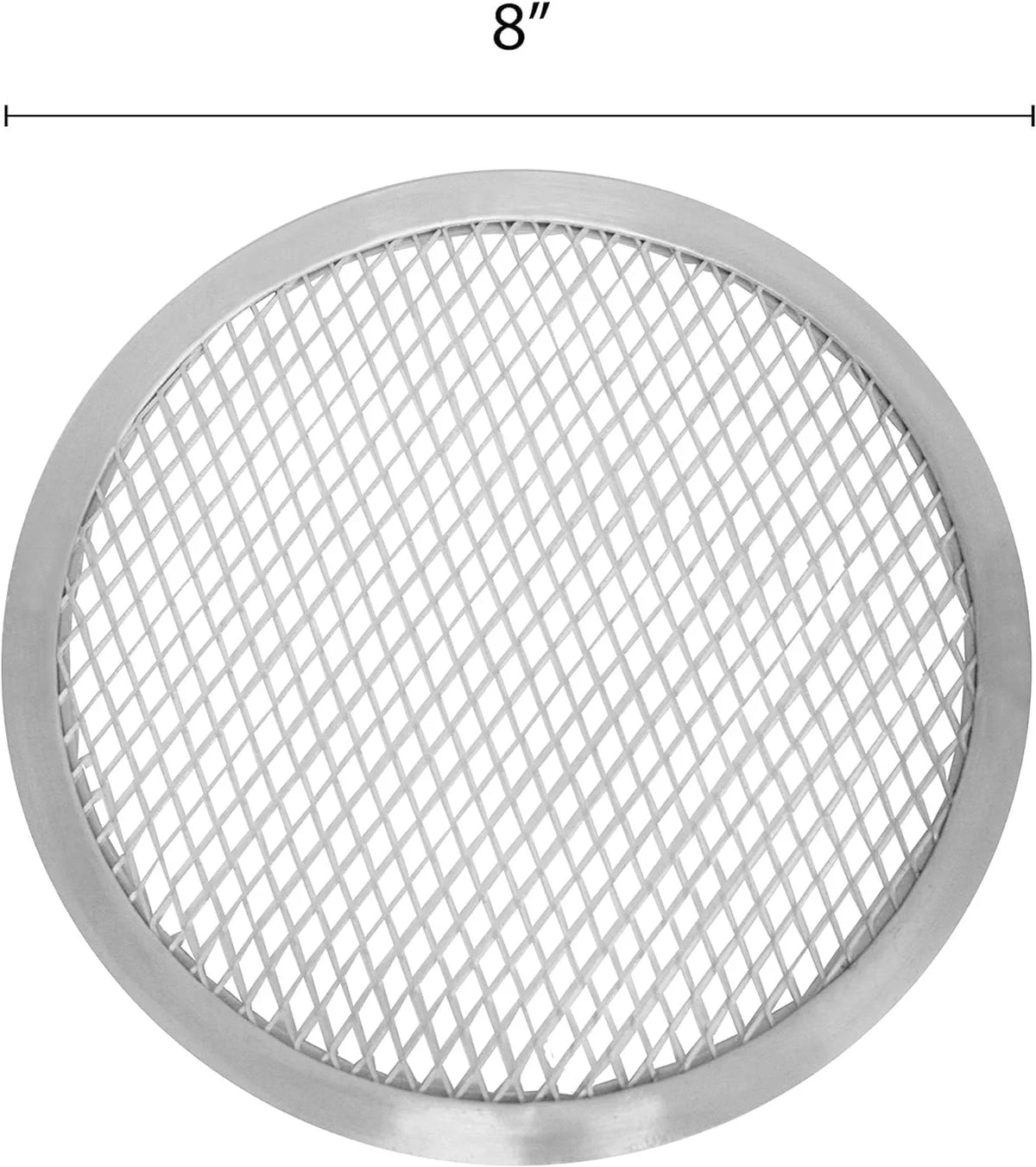 Aluminum Screen & Rim- Tray Baking Screen Round for TrueCraftware- 2 Kitchen Tray of Pizzeria Set Bakeware Restaurants Pan Baking Home Pizza Round Pizza Pizza Seamless 8”