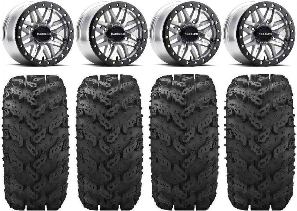 Wheels Pro 14" Mh Bdlk Raceline FXT Tires Kawasaki 30" Ryno Mule Reptile