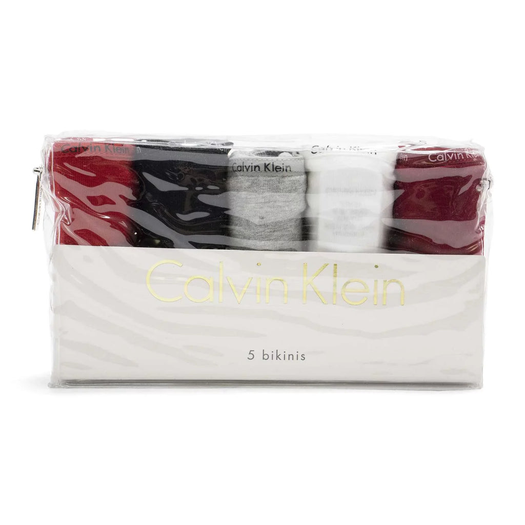 Klein Signature US 5-Pack Calvin Red Gala Cotton Black,M Bikini, - \ Women's