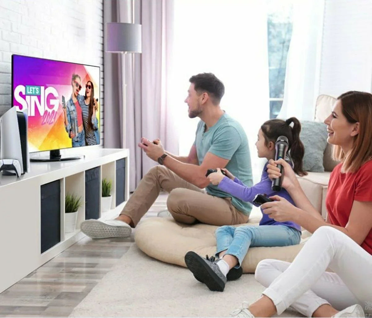 For One Xbox For Karaoke Switch Wireless Distance PS4 15m For For Plastic+Metal PS5 Game For PC Microphone MIC