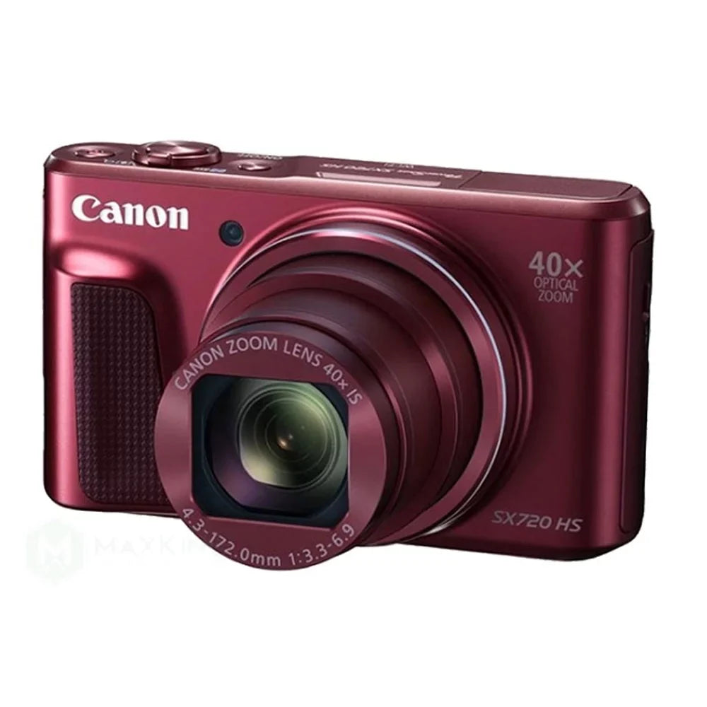 40X SX720 HD 1080p / Digital Camera Red NFC Zoom Shoot HS Built-In 20.3MP Canon and PowerShot Wifi Point Full