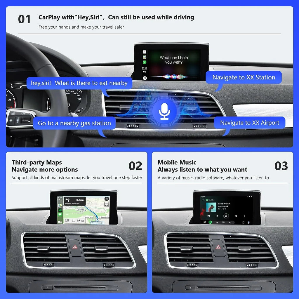 Road Kit 2014-2018 Top Android Module (HN+ 3G, Retrofit Decoder, Version), Mirrorlink, Audi Wireless Carplay Carplay MMI Auto Software Car Year Q3 Support with Camera for