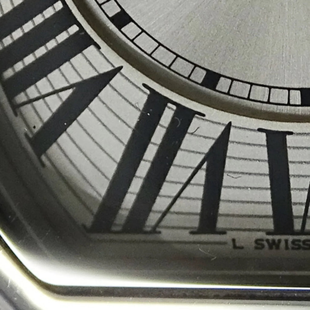 W62016V3 Polished Pre-Owned Roadster Cartier SM SS Silver Stainless Steel Date Watch Quartz Ladies (Fair)