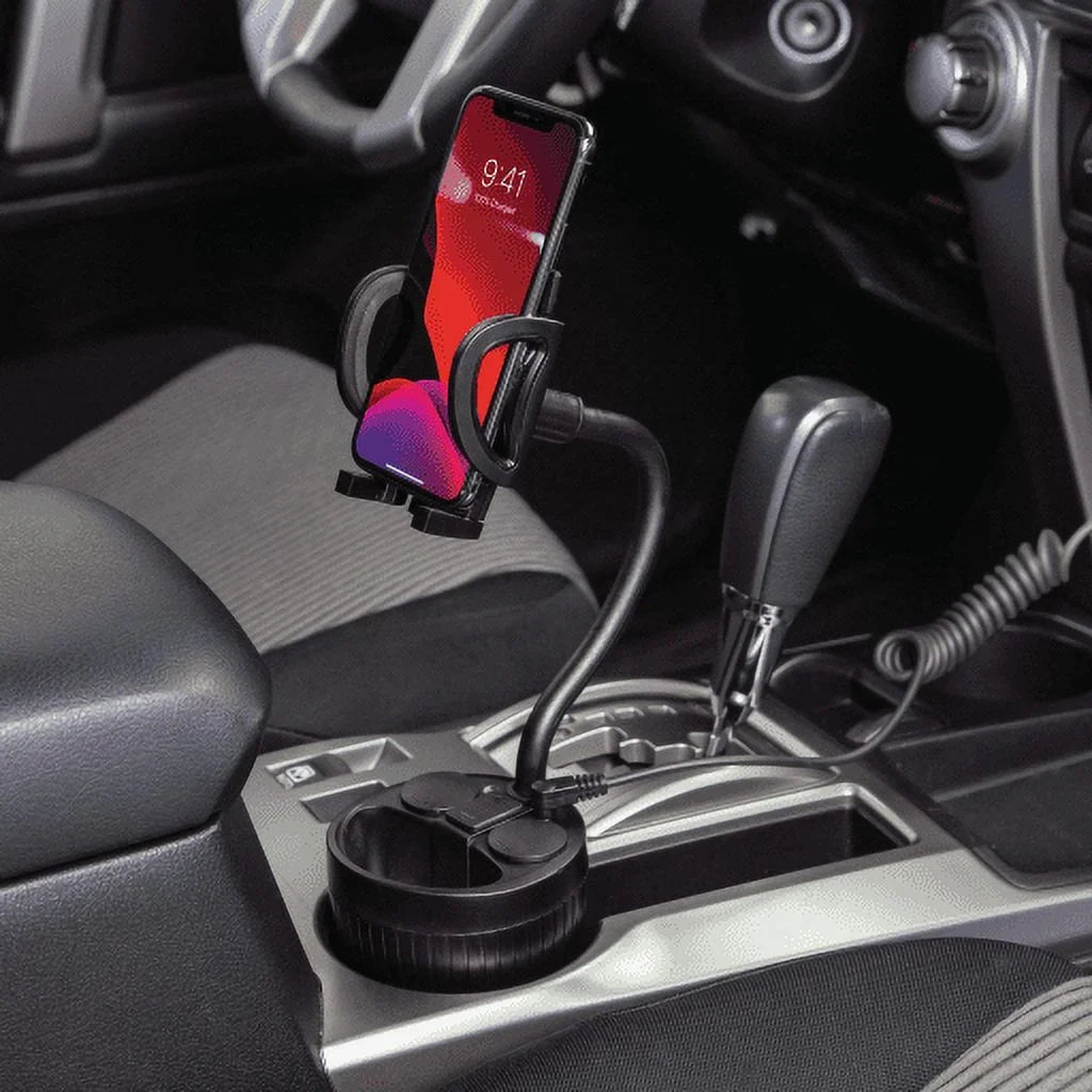 Arm 4” Powerhub Car Adjustable Scosche Mount Cup UH2PCUP and Black Holder
