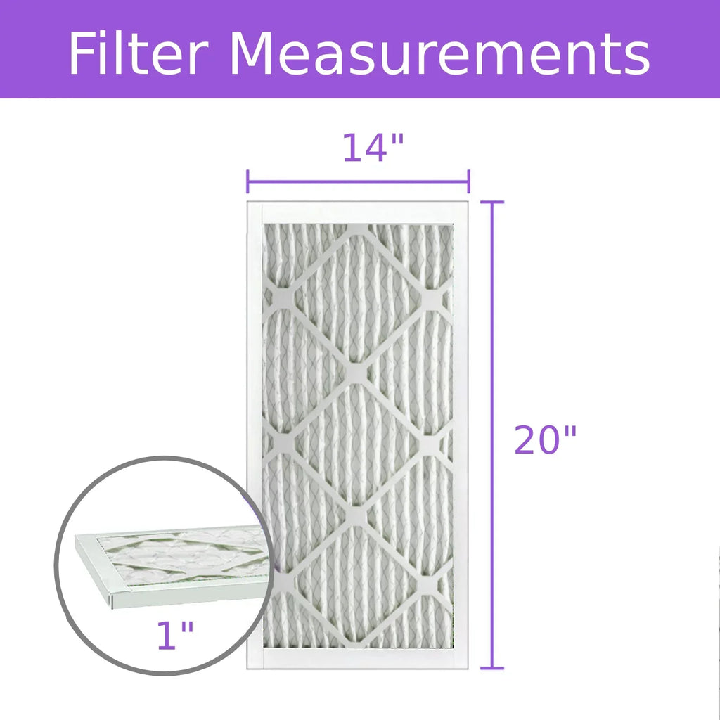Pack) (6 8, MERV Extended DMK80 14x20x1, Air Pleated Mechanical Filter, Surface Purolator