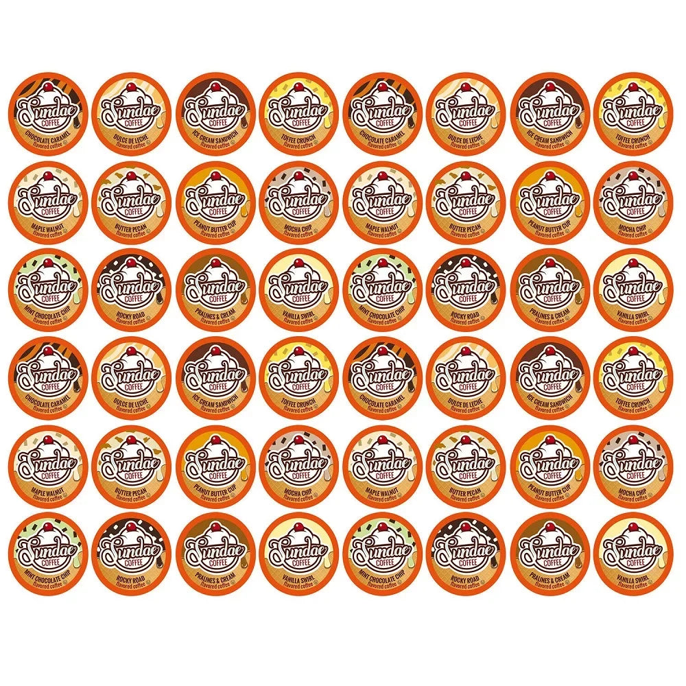 Keurig Cream Sundae Coffee K-Cup for Ice Brewers K-Cups 48 Variety Flavored Pack