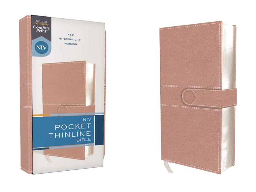 Letter, Red Closure, Snap Leathersoft, Pocket Pink, Comfort Print Thinline Niv, Bible, (Other)