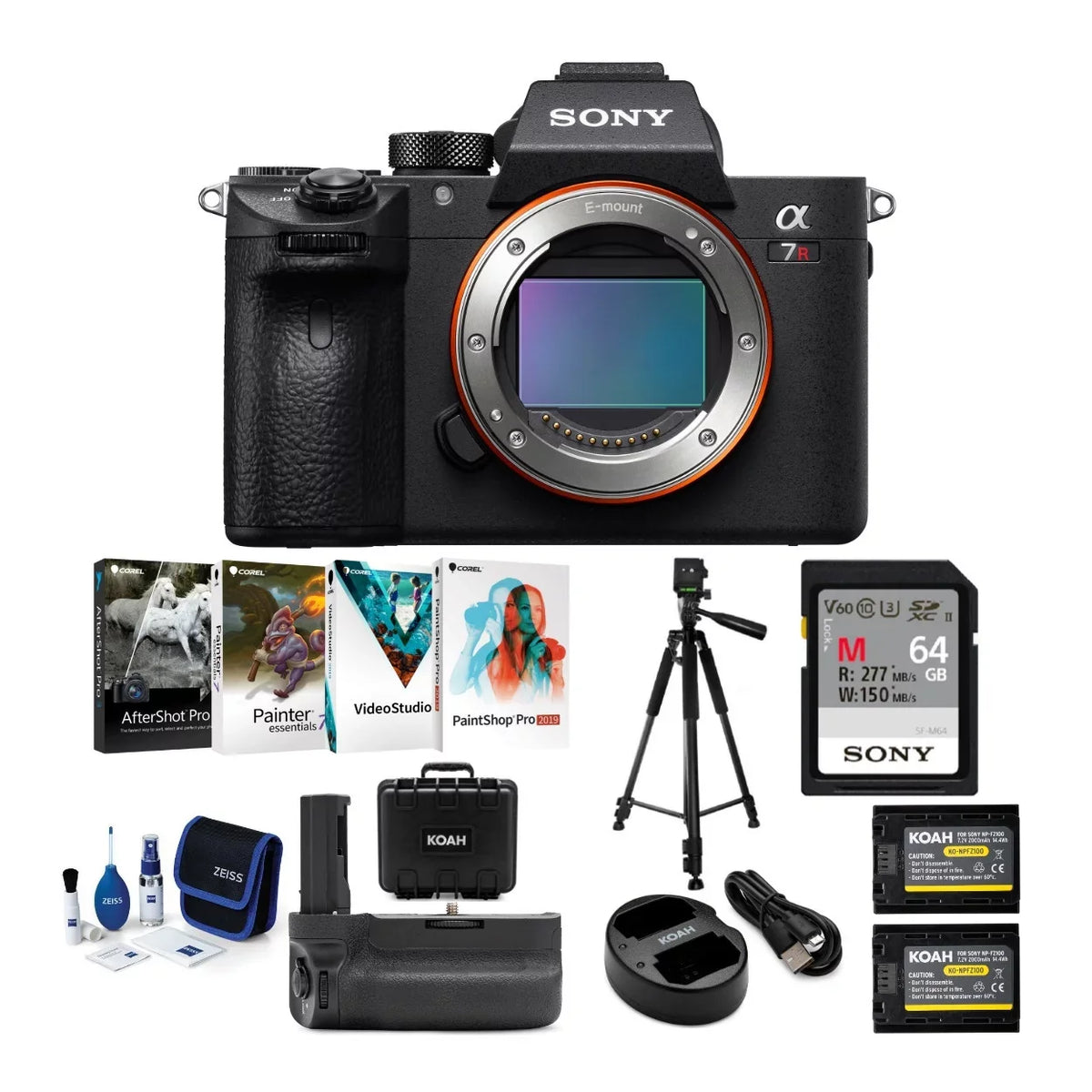 Accessories III Sony a7R A Camera with Only) Mirrorless 42.4MP (Body Alpha