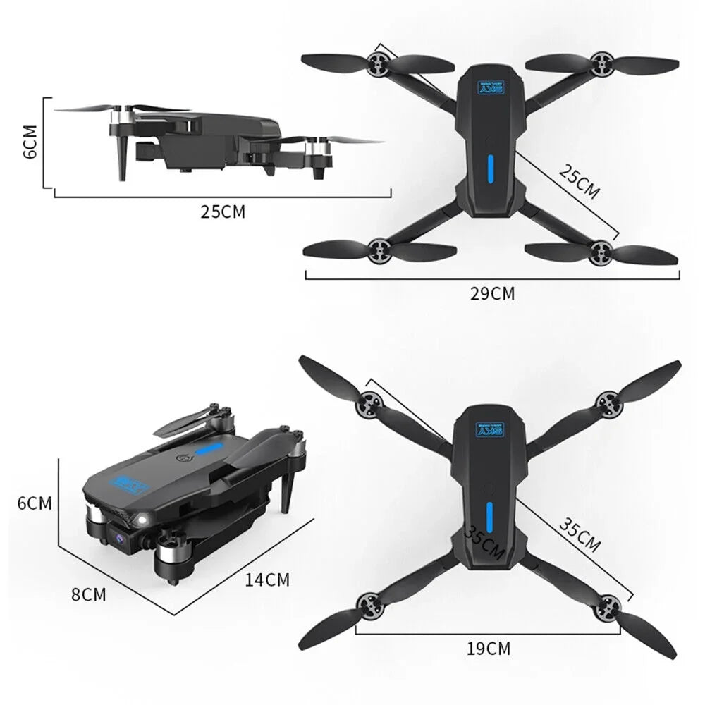 4K HD Drone Range FPV, Quadcopter, Camera - WiFi RC - Foldable E88Max JahyShow AirMaster Long