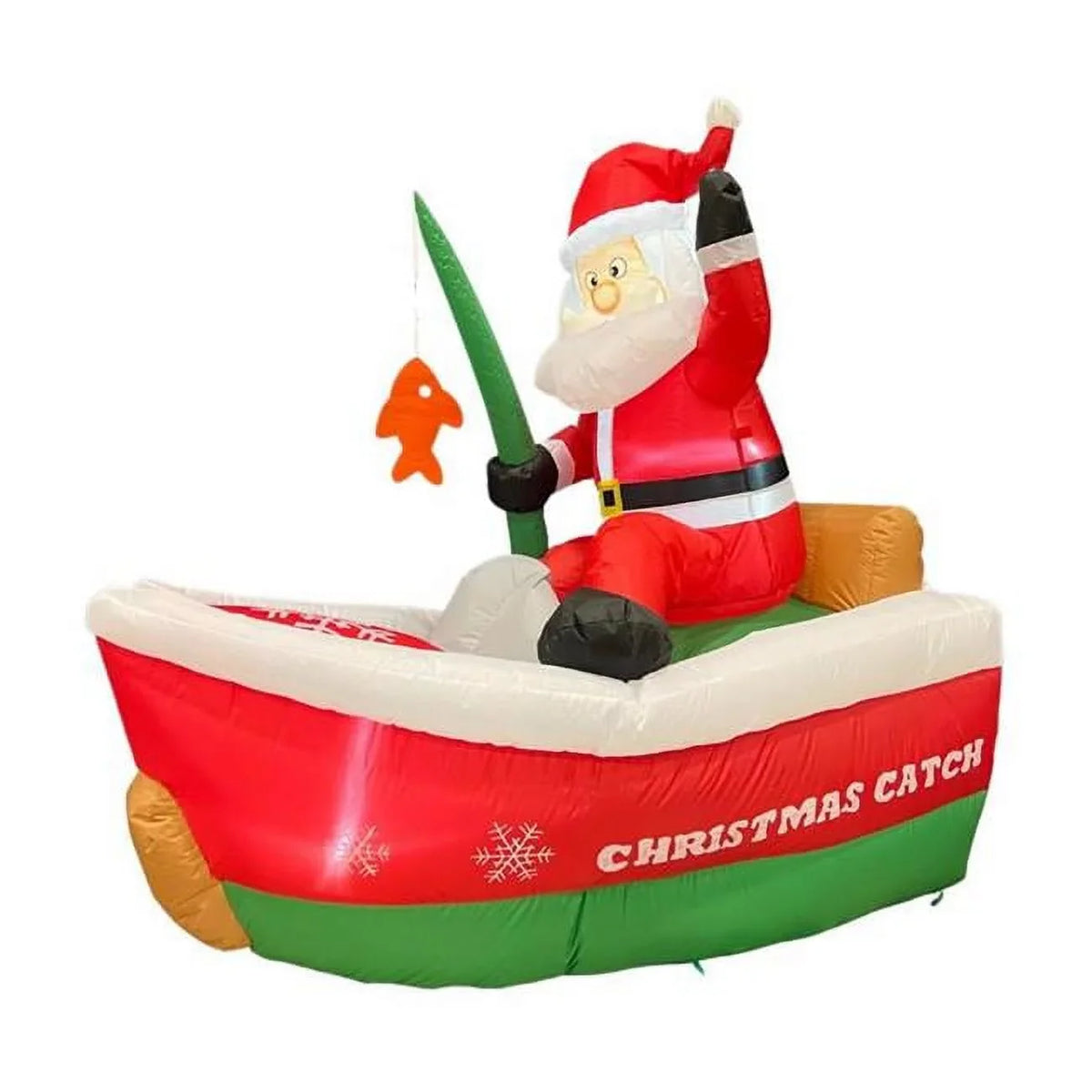 Inflatable 5 Santa ft. Fishing